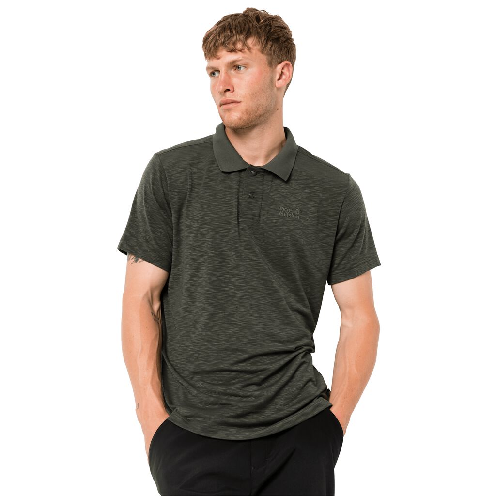 Jack Wolfskin TRAVEL polo ανδρικα καφε | GR4233825